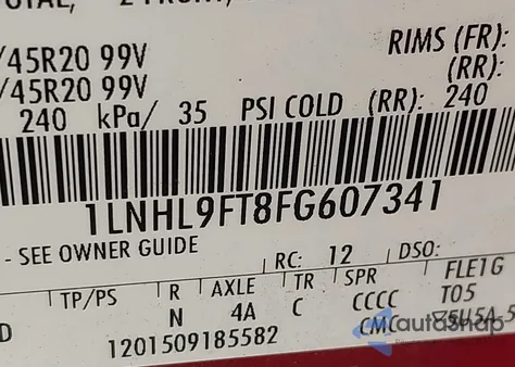 2015 Lincoln Mks Ecoboost from USA, damaged, VIN 1LNHL9FT8FG607341